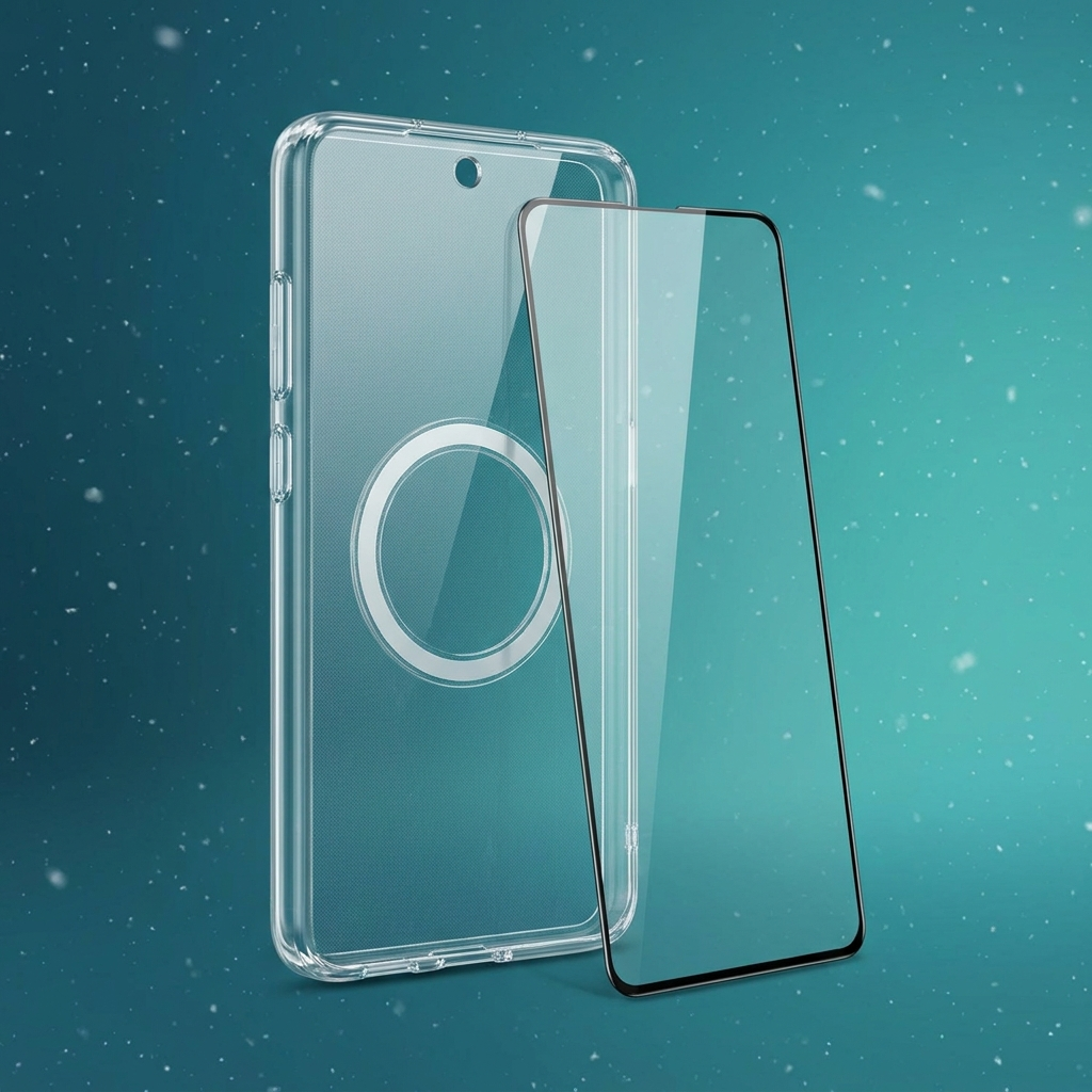 Pack protection Android vitre et coque magnétique