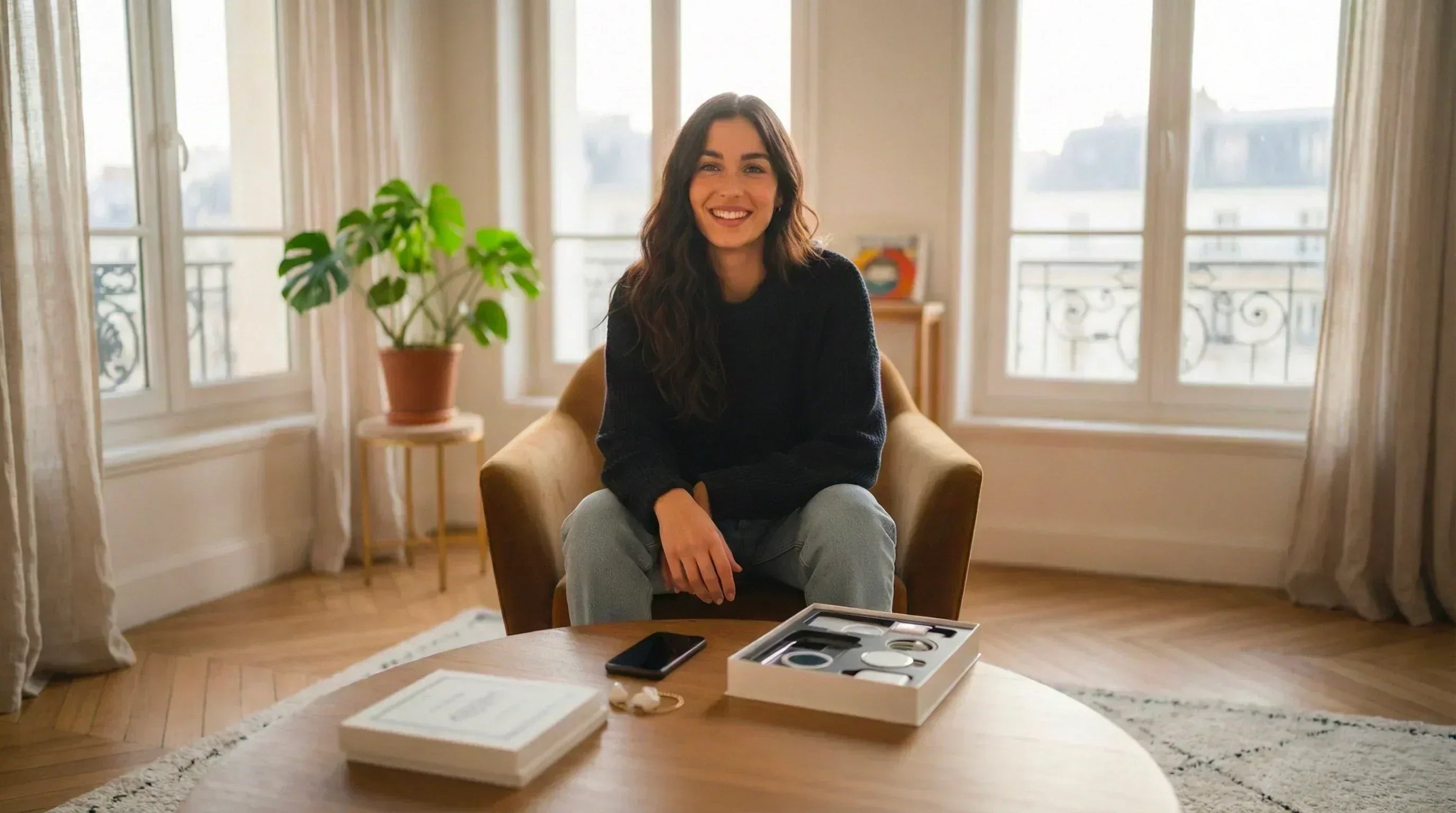 Femme qui a reçu sa PulsedBox