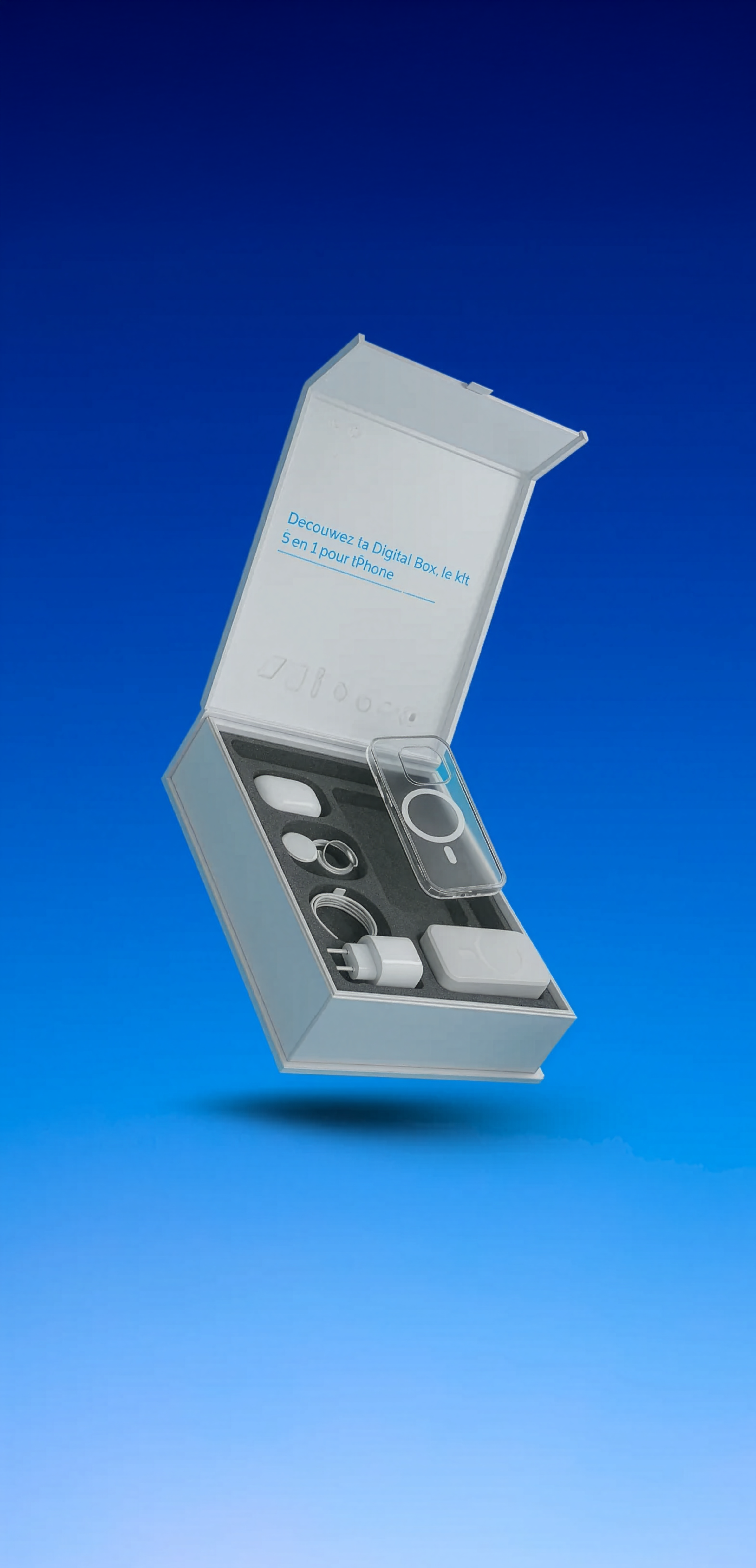 bannière mobile avec la pulsed box ouverte